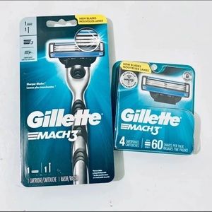 2pk Gillette Mach3 Razor & Cartridge Set